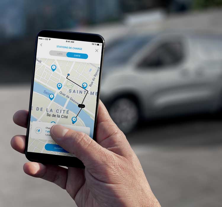 Nouveau PEUGEOT e-PARTNER  Application MyPeugeot sur mobile