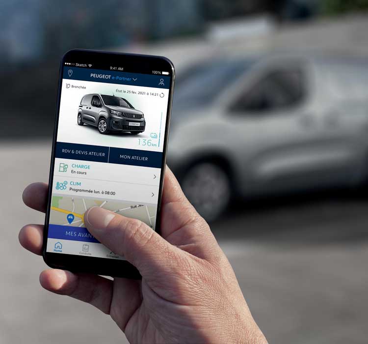 PEUGEOT e-PARTNER Application MyPEUGEOT